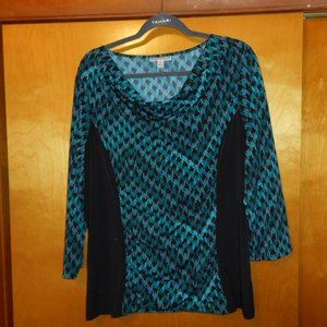 DANA BUCHMAN 3/4 SLEEVE SHIRT - SIZE XL